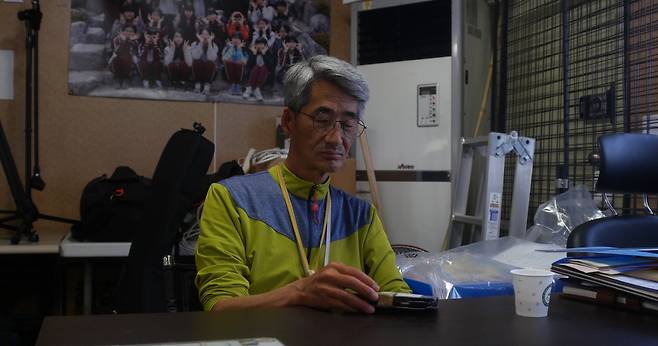 유튜브 채널 ‘세월호 유가족방송 416TV’를 운영하는 안산 단원고등학교 희생자 고 문지성양의 아버지 문종택씨. 빅브라더스 제공