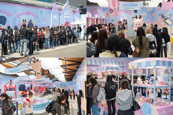 [서울=뉴시스] 라이즈 캐릭터 팝업스토어 'RIIZE PARK' 현장. (사진 = SM엔터테인먼트 제공) 2025.04.23. photo@newsis.com. *재판매 및 DB 금지