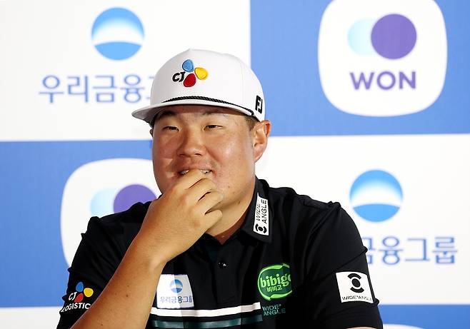 임성재의 기자회견 모습.  [KPGA 제공. 재판매 및 DB 금지]