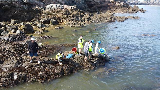 군산 방축도 마을을 찾은 방문객들 (사진=어촌어항공단)
