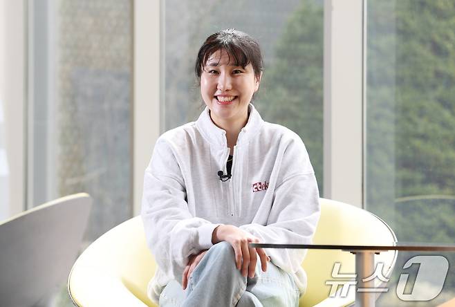 정관장 염혜선이 18일 경기 화성시 남양읍 롤링힐스 호텔에서 열린 뉴스1과의 인터뷰에 앞서 포즈를 취하고 있다. ⓒ News1 김영운 기자