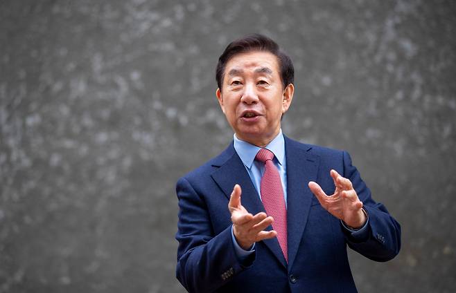 2024년 2월 18일 서울 중구 조선일보사 인근. 국민의 힘 김성태 전 원내대표가 본지와 인터뷰를 하고 있다. /김지호 기자