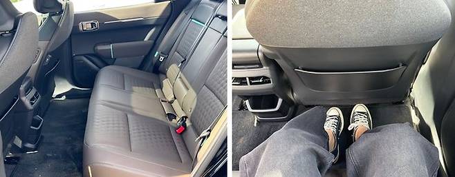 EV4 2열. 시트에 앉았을 때 넉넉한 레그룸이 확보된다.ⓒ데일리안 편은지 기자