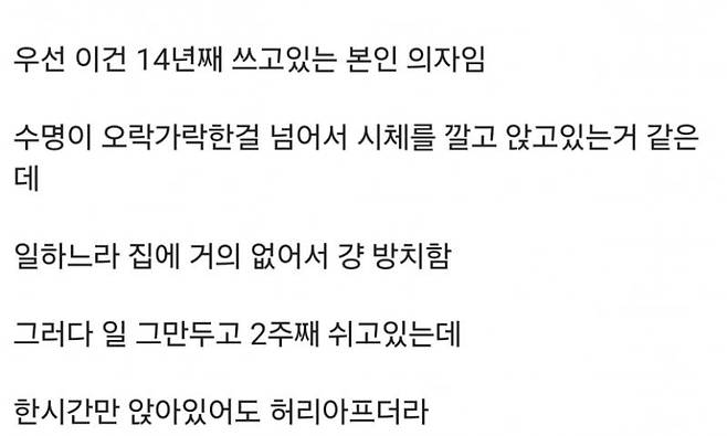 20240427_154539.jpg 나 허리 ㅈ된 거 같은데 의자 추천 좀.jpg 나 허리 ㅈ된 거 같은데 의자 추천 좀.jpg