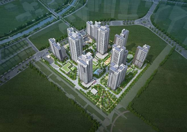 경기 하남시 '교산 푸르지오 더 퍼스트' 조감도. 대우건설 제공