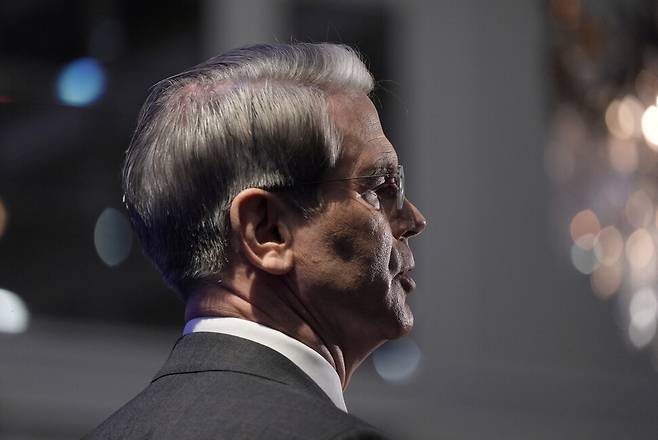 미국 재무장관 스콧 베센트는 2025년 4월 23일, 미국 워싱턴 D.C.에서 열린 IMF 및 세계은행의 2025년 연례 봄 회의와 병행하여 진행된 국제금융협회(IIF) 글로벌 전망 포럼에서 발언을 했다. 워싱턴/로이터 연합뉴스