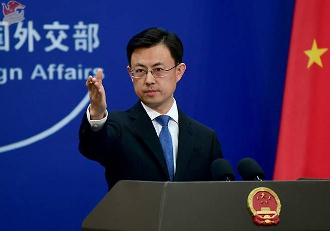 궈자쿤 중국 외교부 대변인. 중국 외교부 누리집 갈무리