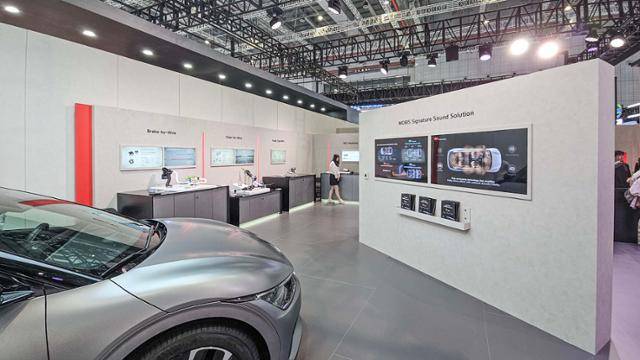 현대모비스는 23일 중국 상하이 국가전시컨벤션센터에서 열린 '2025 오토상하이(상하이 모터쇼)'에 부스를 꾸리고 글로벌 고객사 수주에 나섰다. 한국자동차기자협회 제공