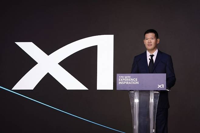 달라진 '뉴자이'를 설명하는 허윤홍 GS건설 대표. GS건설 제공