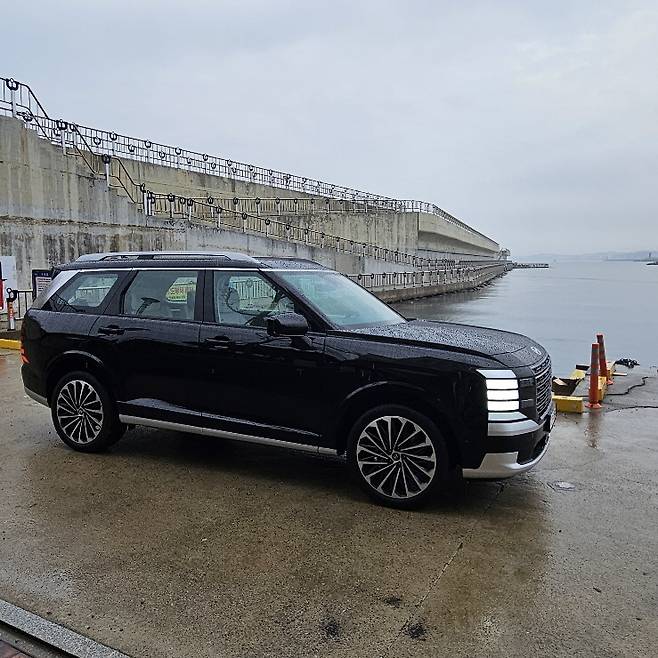 디 올 뉴 팰리세이드 하이브리드 옆모습.