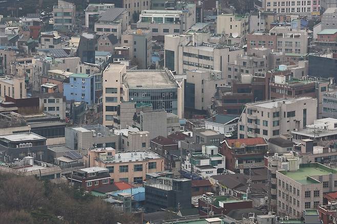 지난달 27일 촬영된 서울 시내 한 연립·다세대 단지의 모습 ⓒ연합뉴스