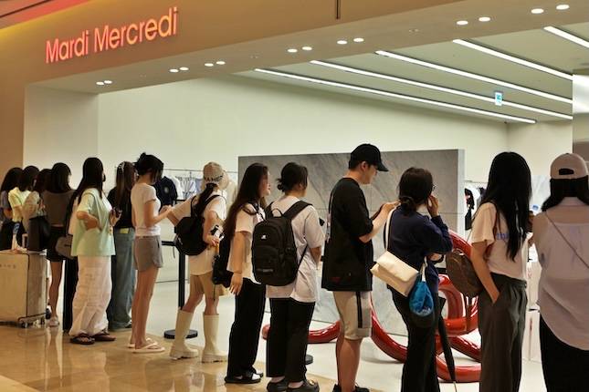 잠실 롯데월드몰 내 마르디메크르디 매장. / 사진=롯데쇼핑