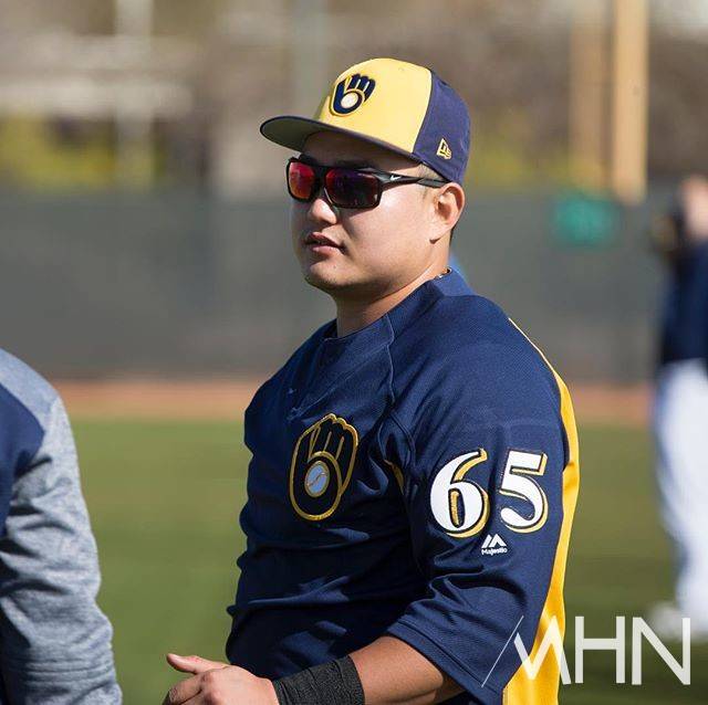 (2018년 밀워키 시절의 최지만)