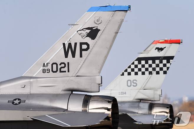 미 7공군 소속 F-16 전투기.(미 7공군 제공)