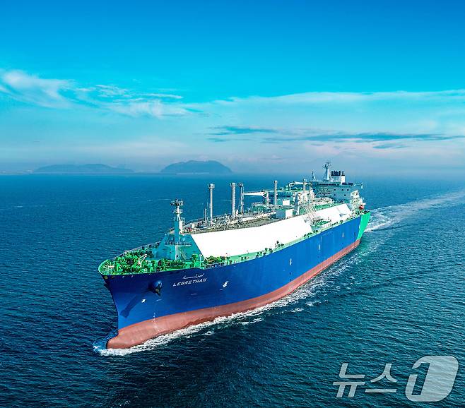 사진은 ‘레브레사(LEBRETHAH)’호 운항 모습. (한화오션 제공. 재판매 및 DB 금지) (자료사진) 2025.2.20/뉴스1