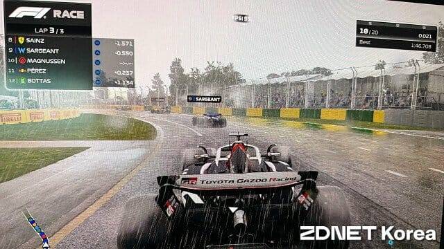 XeSS SR을 활용하는 F1 24 벤치마크(오스트레일리아). (사진=지디넷코리아)