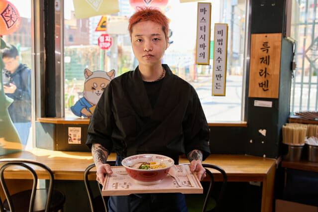 합정·성수에서 운영중인 퓨전누들샵 라무라의 한동근 셰프