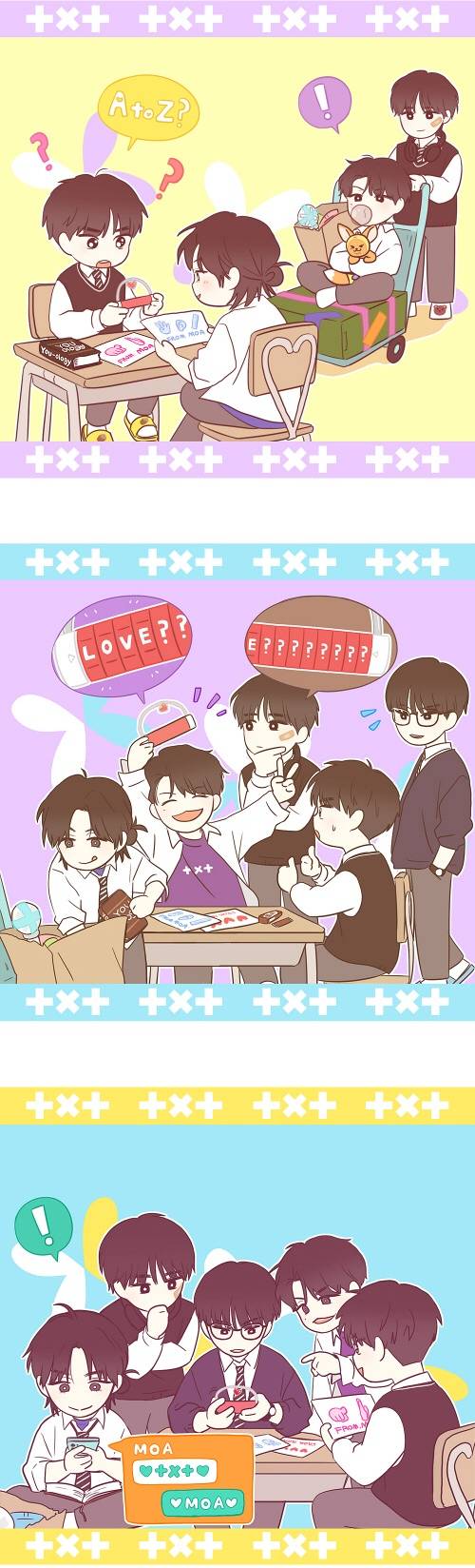 투바투X’연애혁명’, 러블리 컷툰 ‘TXT’s Lovetoons’ 공개(제공: 빅히트 뮤직)