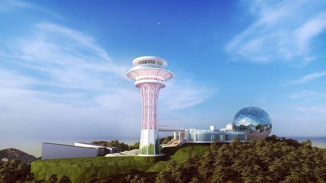 ▲ 봉래산명소화사업의 핵심 시설인 봉래산 정상 전망대 시설 조감도