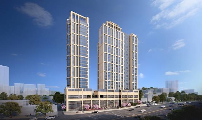 마포로4구역 제1지구 투시도. 서울시