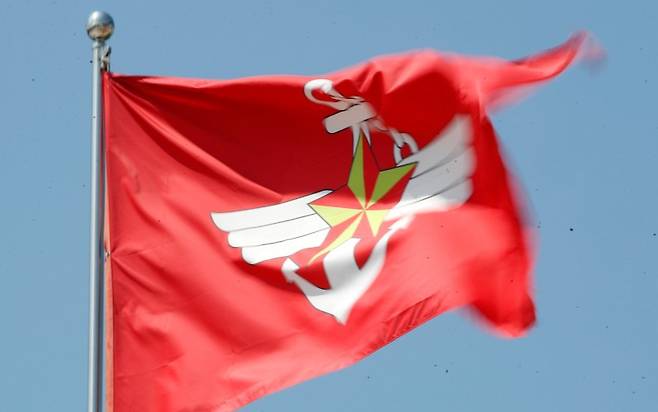 서울 용산구 국방부 청사 내 깃발. / 사진=뉴스1