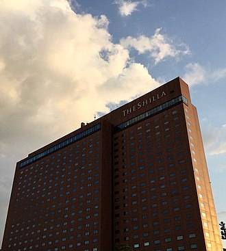 서울 중구 장충동에 위치한 호텔신라 서울 전경.