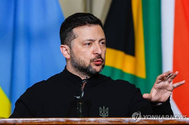 남아공 방문한 젤렌스키 우크라이나 대통령 [AFP=연합뉴스]