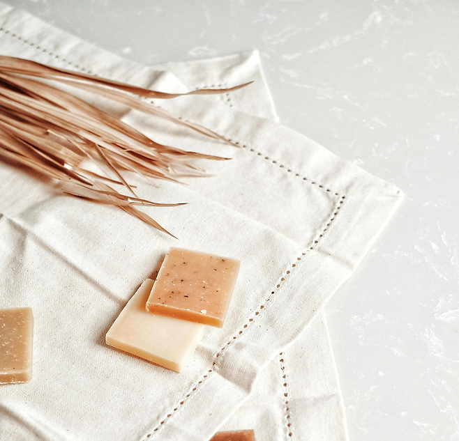 광목천으로 만들어진 흰색 행주