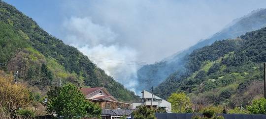 26일 강원 인제 산불현장. 사진=뉴스1(산림청 제공)