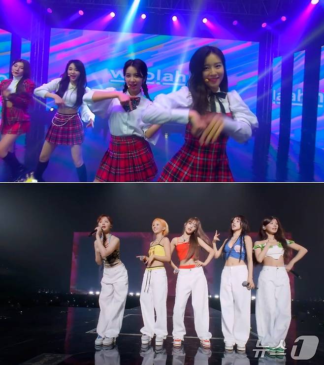 메타퀘스트3 K-팝 콘서트 1열(근접) 관람 모습 ⓒ News1 김민석 기자