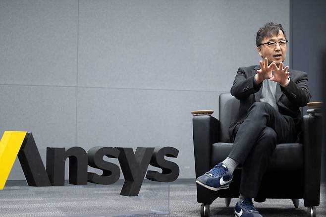 박주일 앤시스코리아 대표는 29일 서울 중구 앤시스코리아 본사에서 진행한 조선비즈와의 인터뷰에서 발언하고 있다./앤시스코리아 제공