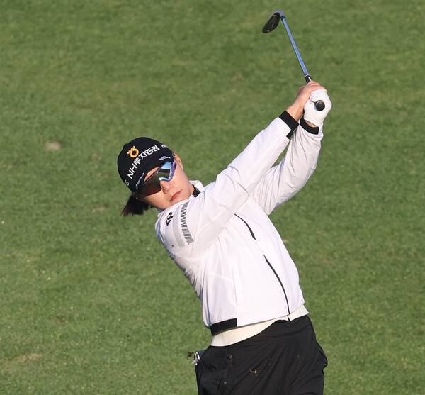 한국여자프로골프(KLPGA) 투어 2025시즌 신설 대회 덕신EPC 챔피언십에 출전한 정윤지 프로. 제공=KLPGA