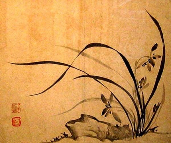 최북이 그린 난 그림. 부드럽고 유연하면서도 힘이 있다.