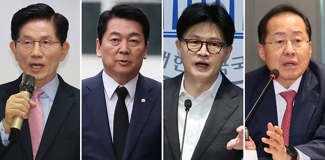 국민의힘 대선 후보 2차 경선에 진출한 4명의 후보들 / 사진=연합뉴스