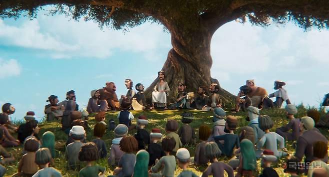 모팩스튜디오(대표 장성호 감독)가 제작한 애니메이션 ‘킹 오브 킹스(The King of Kings)’의 스틸 컷. 모팩스튜디오 제공