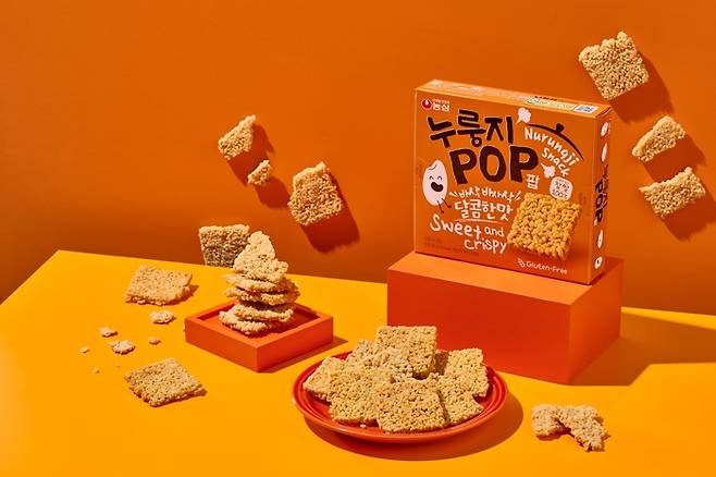 농심 스낵 신제품 누룽지팝. [사진제공=농심]