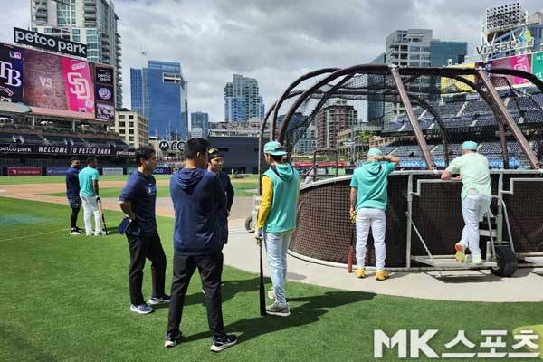 김하성이 친정 샌디에이고를 찾았다. 사진(美 샌디에이고)= 김재호 특파원