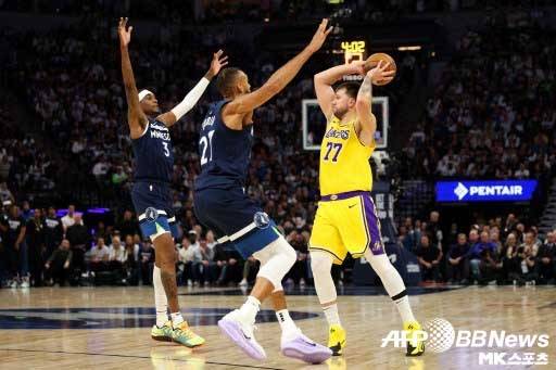 이날은 돈치치의 날이 아니었다. 사진(美 미니애폴리스)=ⓒAFPBBNews = News1