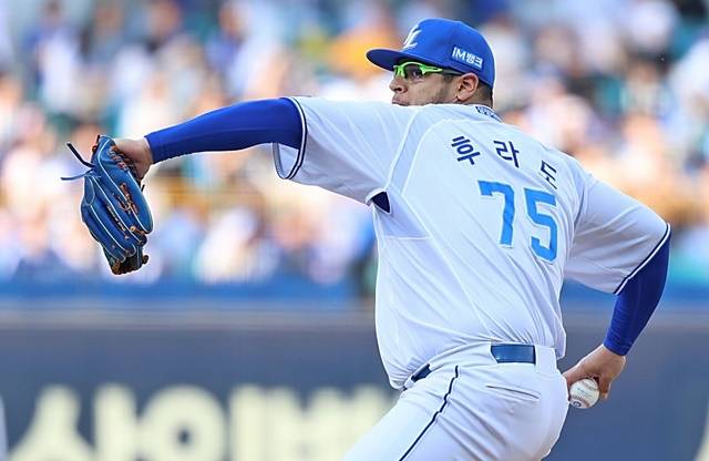 26일 대구 NC전에서 선발승을 챙긴 삼성 후라도. 사진=삼성 제공