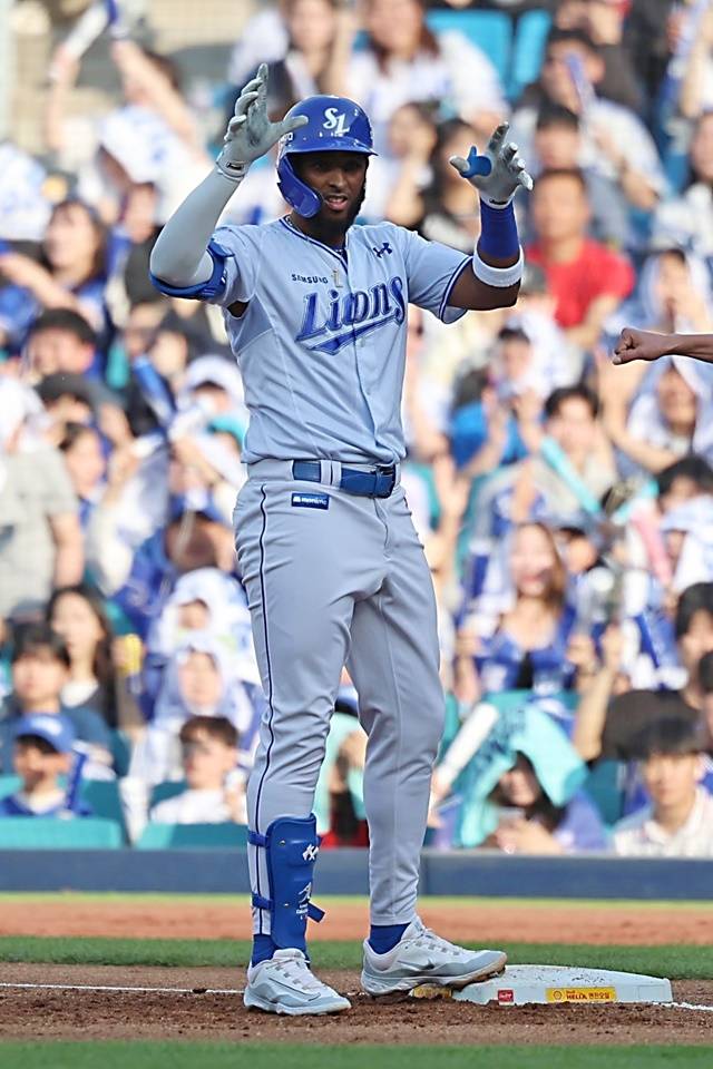 디아즈는 26일 대구 NC전에서 결승타를 치며 삼성 승리에 앞장섰다. 사진=삼성 제공