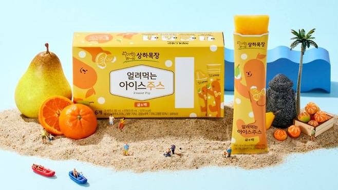 매일유업 상하목장 '얼려먹는 아이스주스 귤&배' (사진=매일유업 제공) *재판매 및 DB 금지