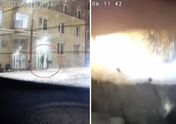 러시아 이고르 키릴로프 사령관과 그의 보좌관이 모스크바 자택 앞에서 터진 폭탄에 의해 사망했다. 영상 캡처