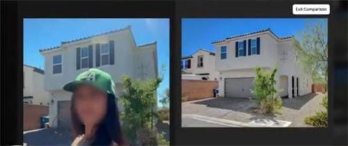 라스베이거스에서 찍은 것으로 AI가 추정한 이미지 [X 캡처. 재판매 및 DB 금지]