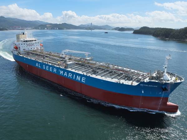 케이조선이 이번에 수주한 5만t급 석유화학제품운반선 동형선 모습. / 케이조선