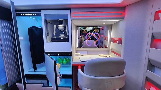 ‘바퀴달린 풀옵션 오피스텔’을 추구한 PV5 실내 [사진촬영=최기성 매경닷컴 기자]