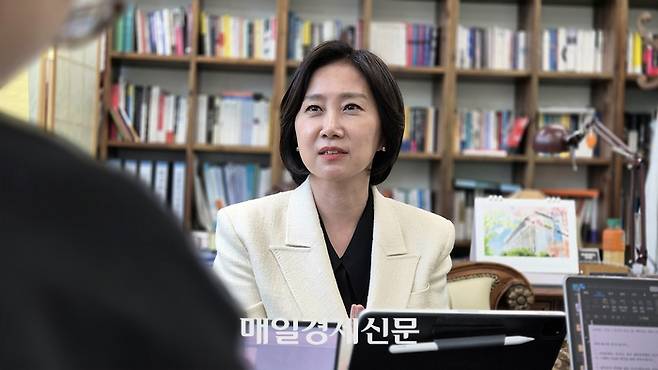 제21대 대통령 선거에 출마한 허은아 후보. [이상현 기자]