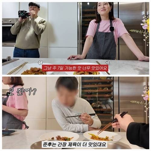 배우 이민정이 남편 이병헌은 물론 제작진까지 사로잡은 제육볶음 레시피를 공개했다. 사진=이민정 유튜브