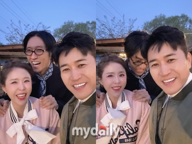 코요태 멤버들이 단체 사진을 촬영했다./신지 인스타그램