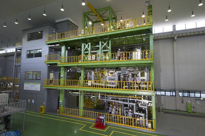 한국원자력연구원은 STELLA로 확보한 SFR 내부의 열유동 데이터를 기반으로 미국과 공동연구에 나선다.[한국원자력연구원 제공]