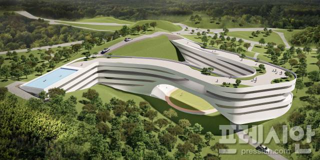 ▲‘(가칭)경기안산1교’ 조감도. ⓒ경기도교육청